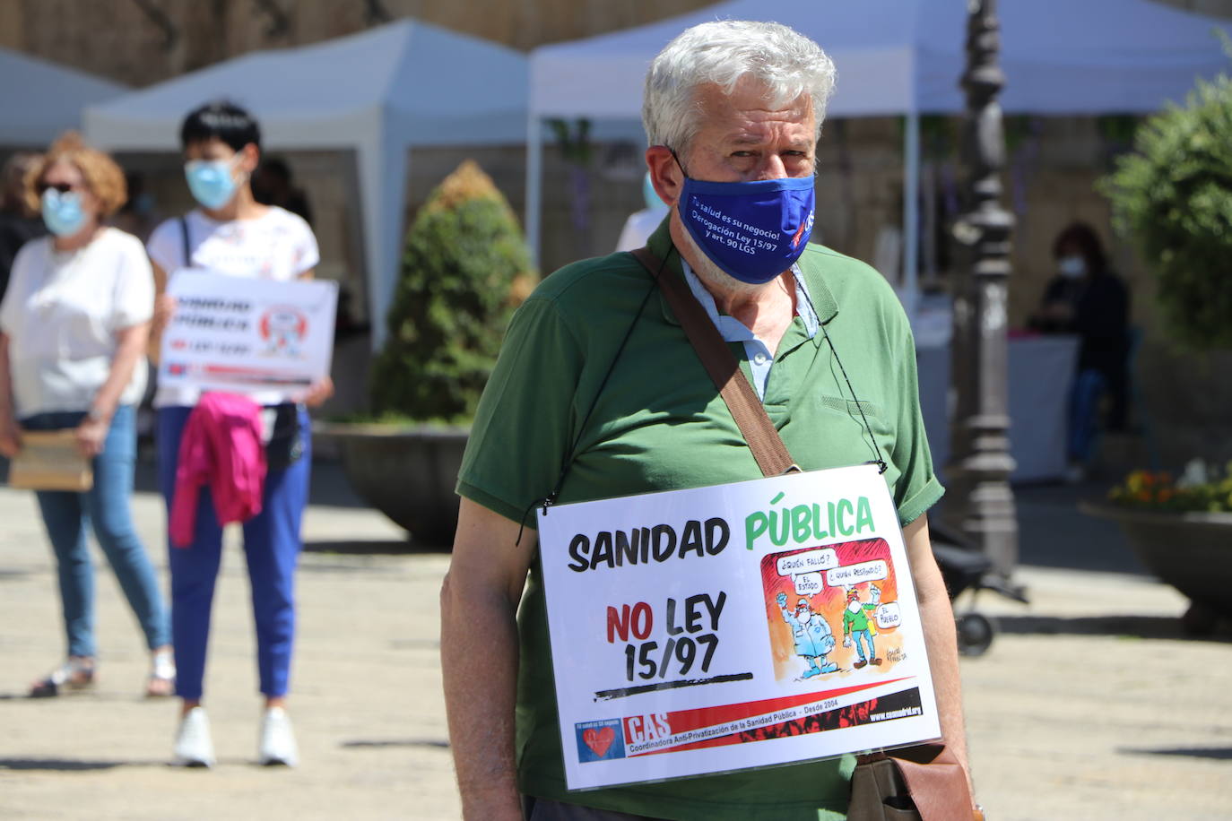 Nueva concentración en León en defensa de la sanidad pública