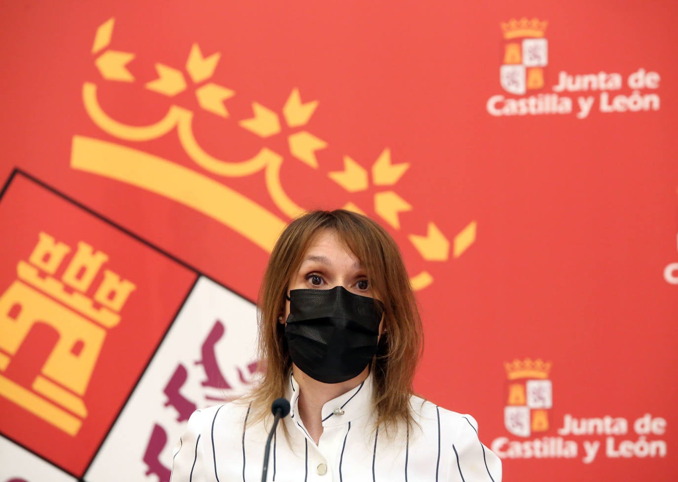 La consejera de Educación de la Junta de Castilla y León, Rocío Lucas, presenta las nuevas medidas para el inicio del curso escolar 2021-2022.