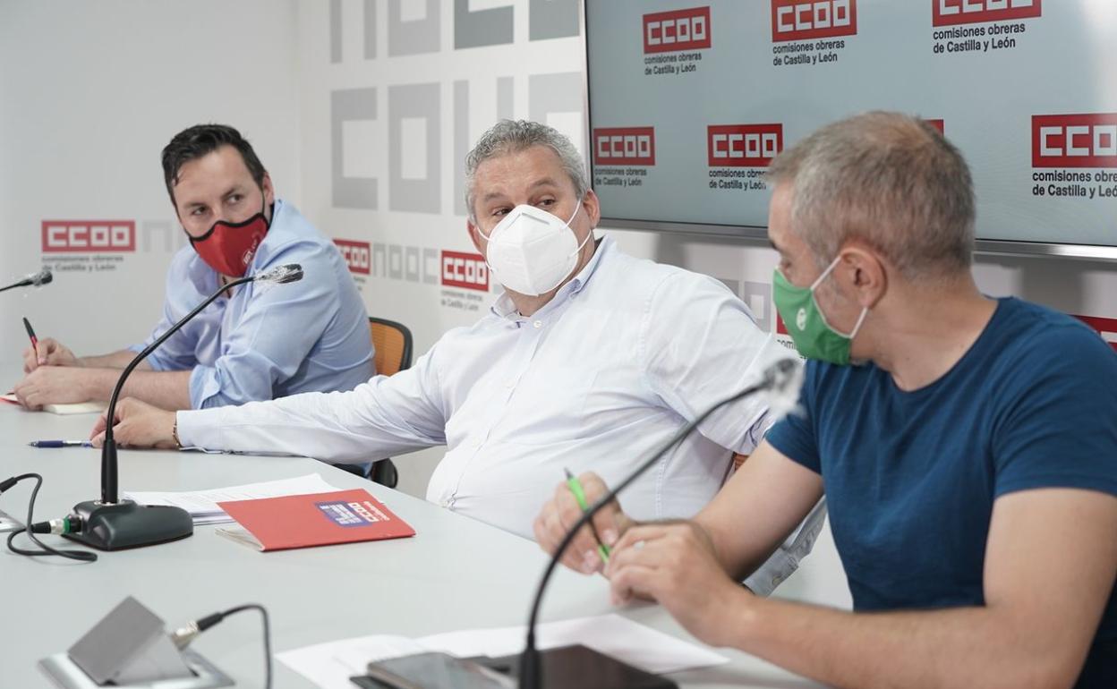 Imagen de la rueda de prensa ofrecida este martes. 