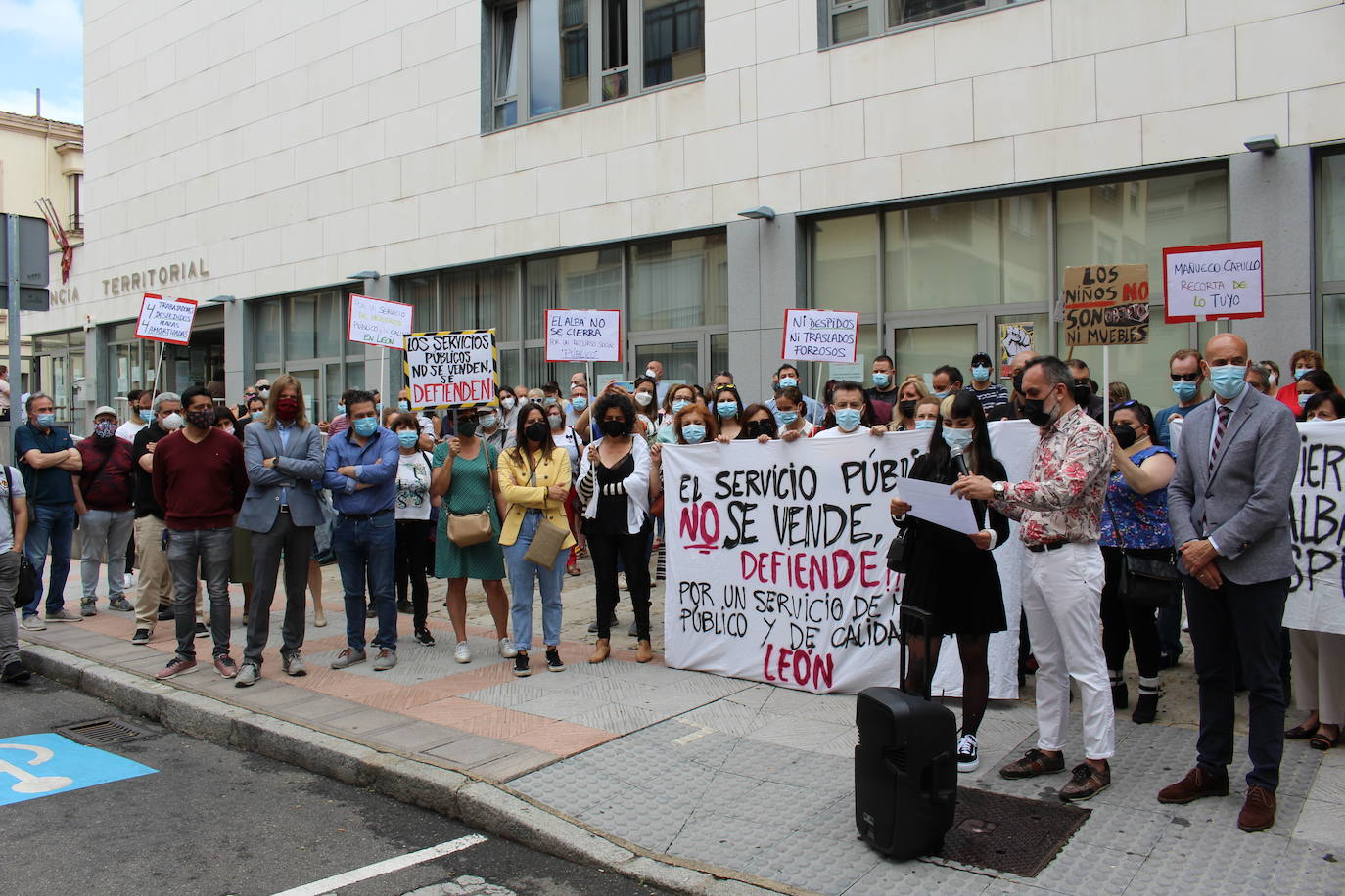 Fotos: Concentración contra el cierre de &#039;El Alba&#039;