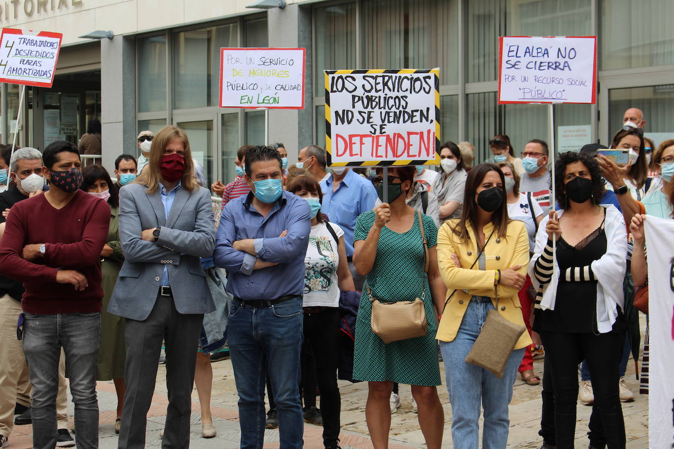 Fotos: Concentración contra el cierre de &#039;El Alba&#039;