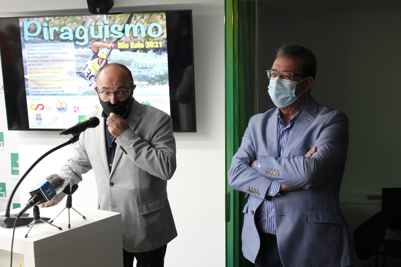 La sede de Caja Rural en León ha sido el espacio elegido para la presentación del Campeonato de España de Aguas Bravas que se celebrará en Sabero.