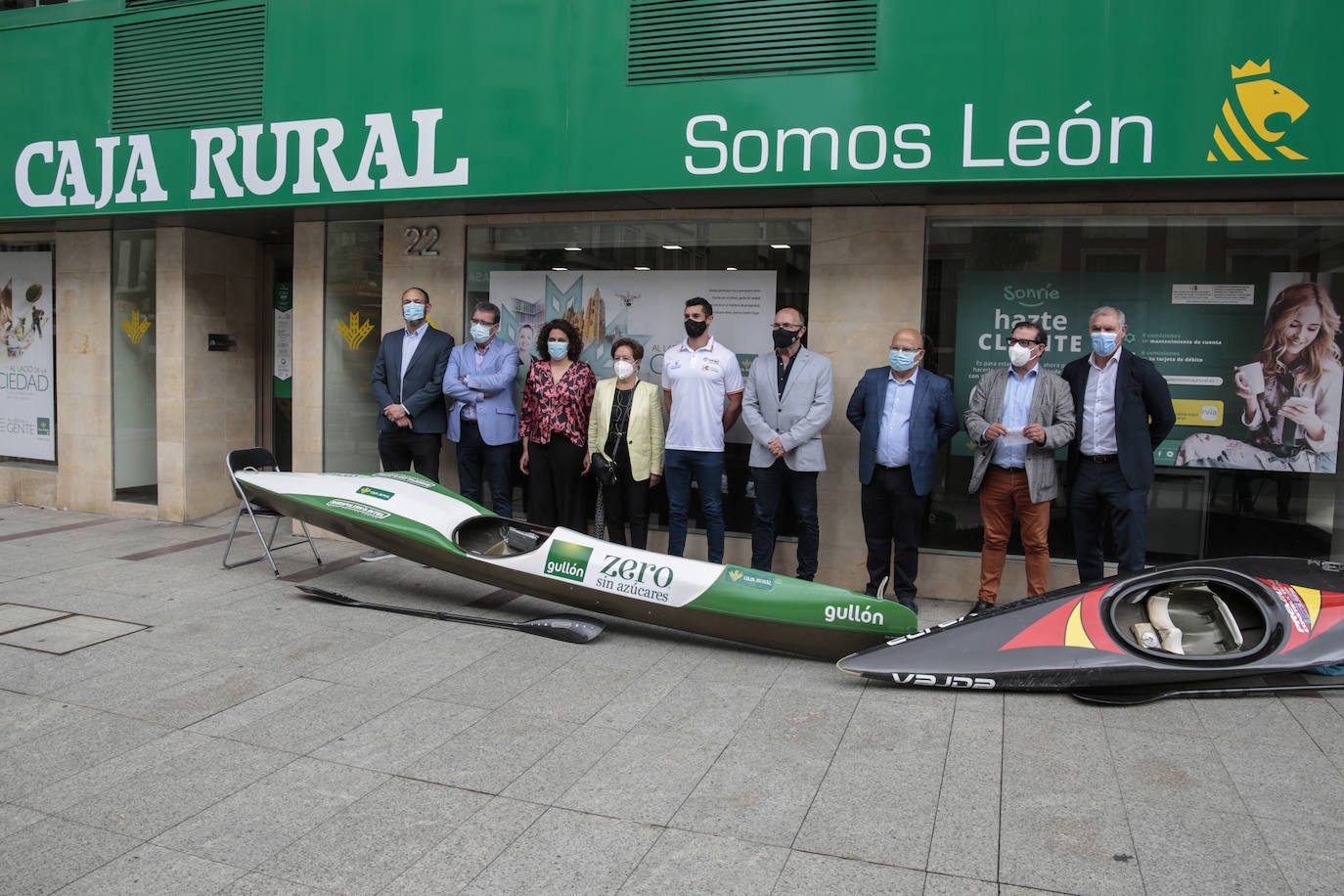 La sede de Caja Rural en León ha sido el espacio elegido para la presentación del Campeonato de España de Aguas Bravas que se celebrará en Sabero.