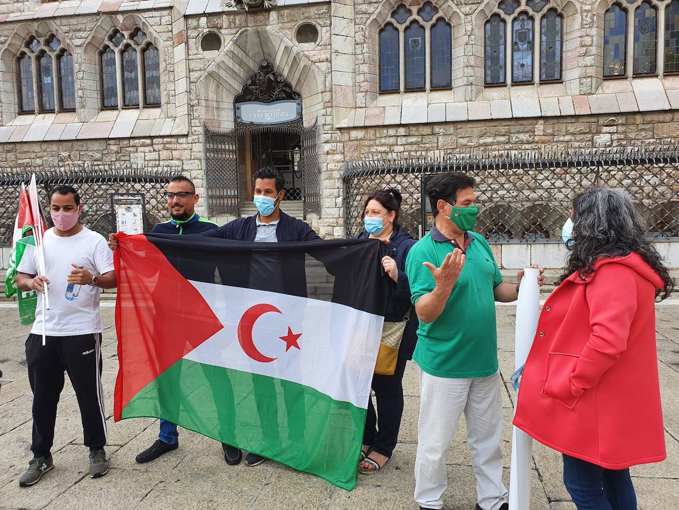 Manifestación en favor del pueblo saharaui.