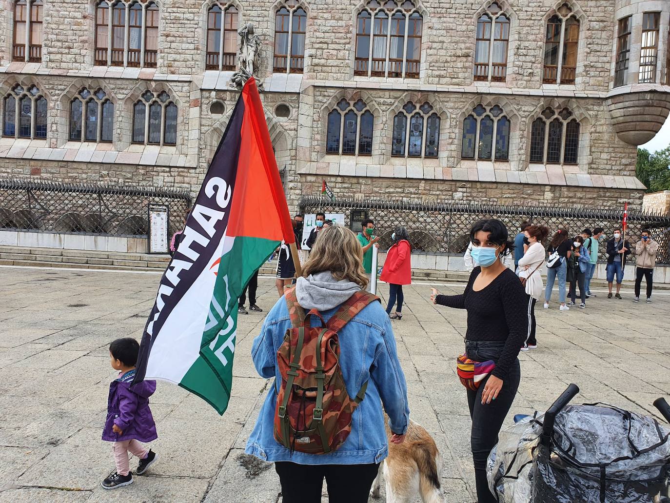 Manifestación en favor del pueblo saharaui.