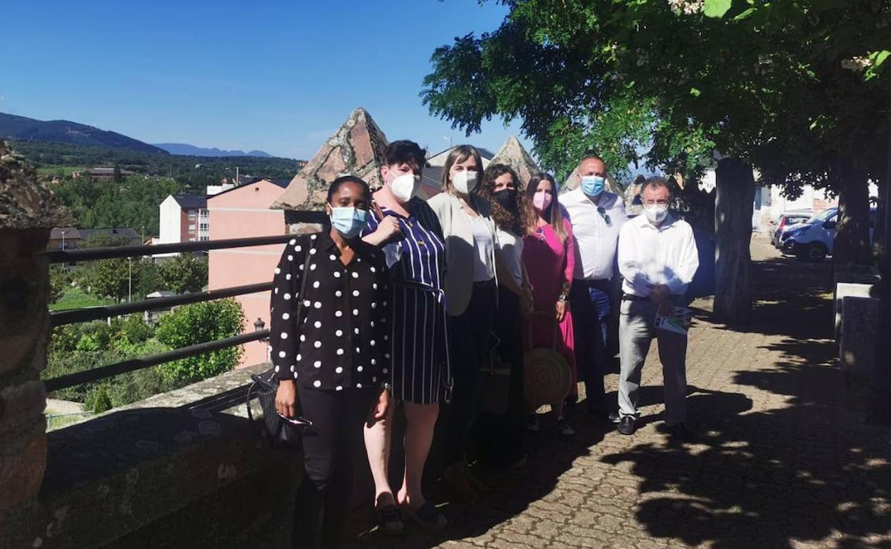 Imagen de los socialistas en Bembibre. 