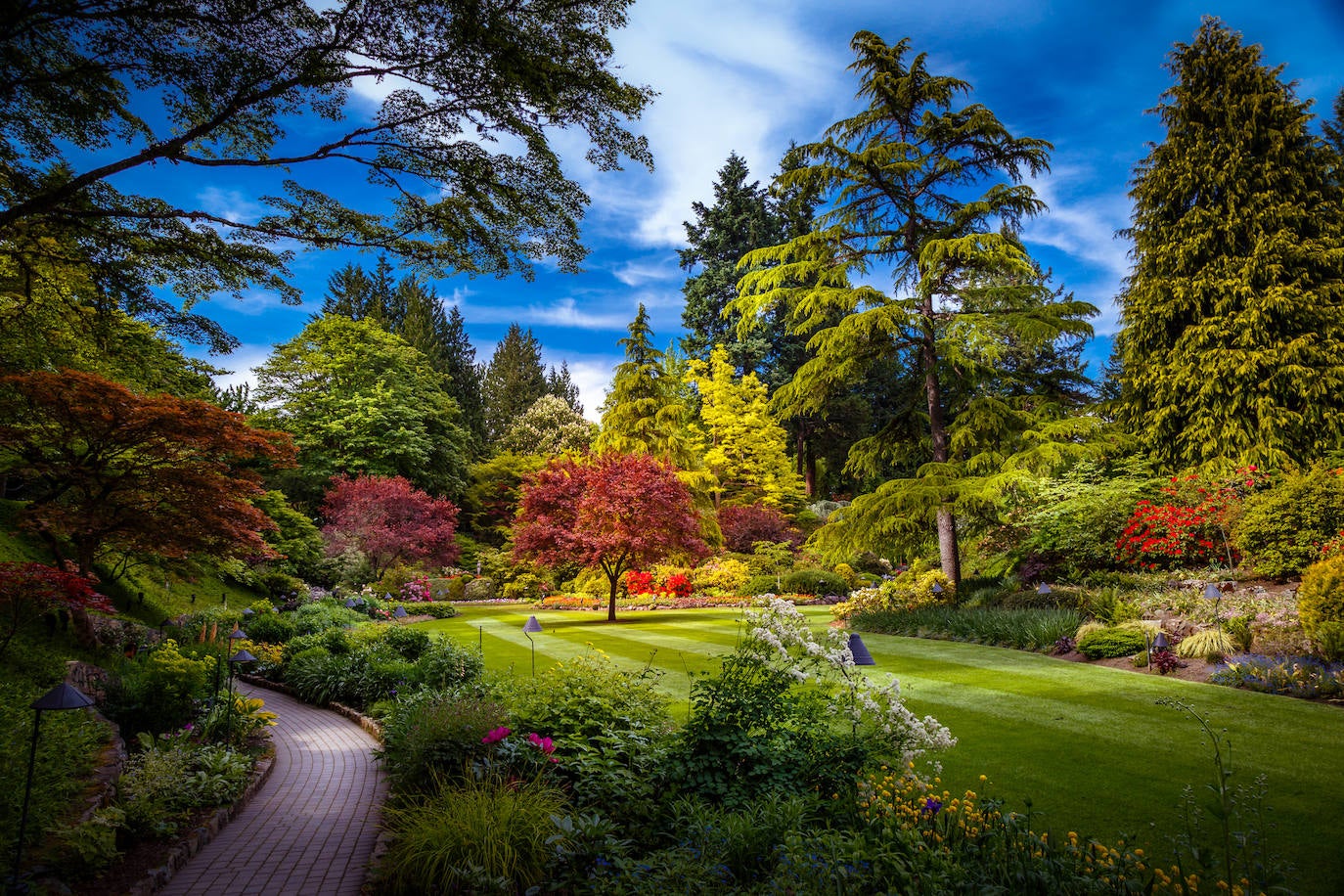 Jardines Buchart, en Vancouver, Canadá. 