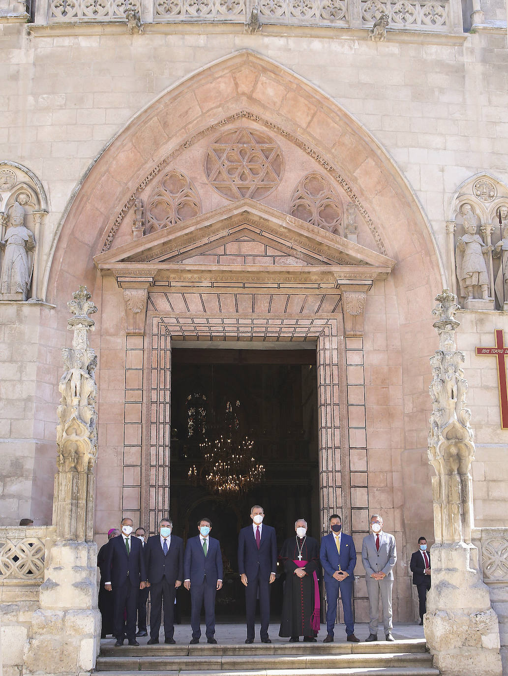 El rey de España en Burgos. 