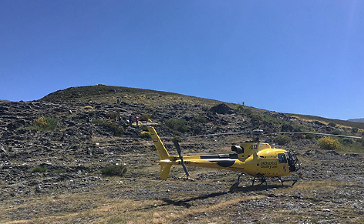 Helicóptero de rescate.