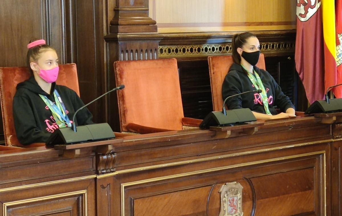 Carolina Rodríguez durante el acto.