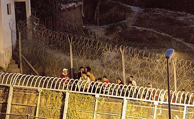 Intento de salto a la valla de Melilla.