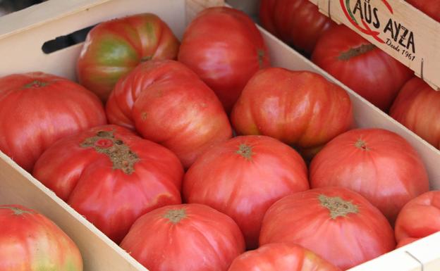 Imagen. Tomates en el Mercado Tradicional de León. 