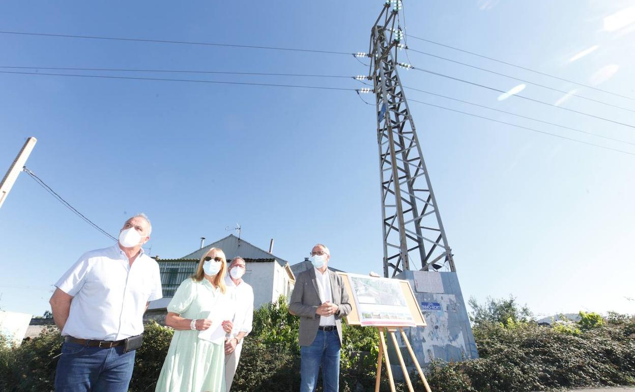 Imagen de la zona donde tendrá lugar el soterramiento de la línea.