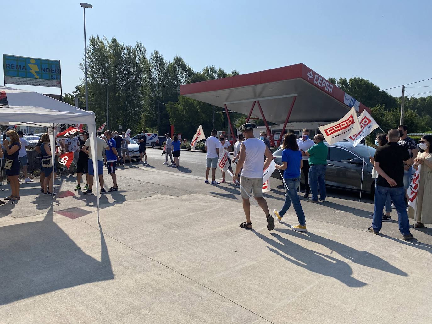 Fotos: Protesta de los trabajadores de LM