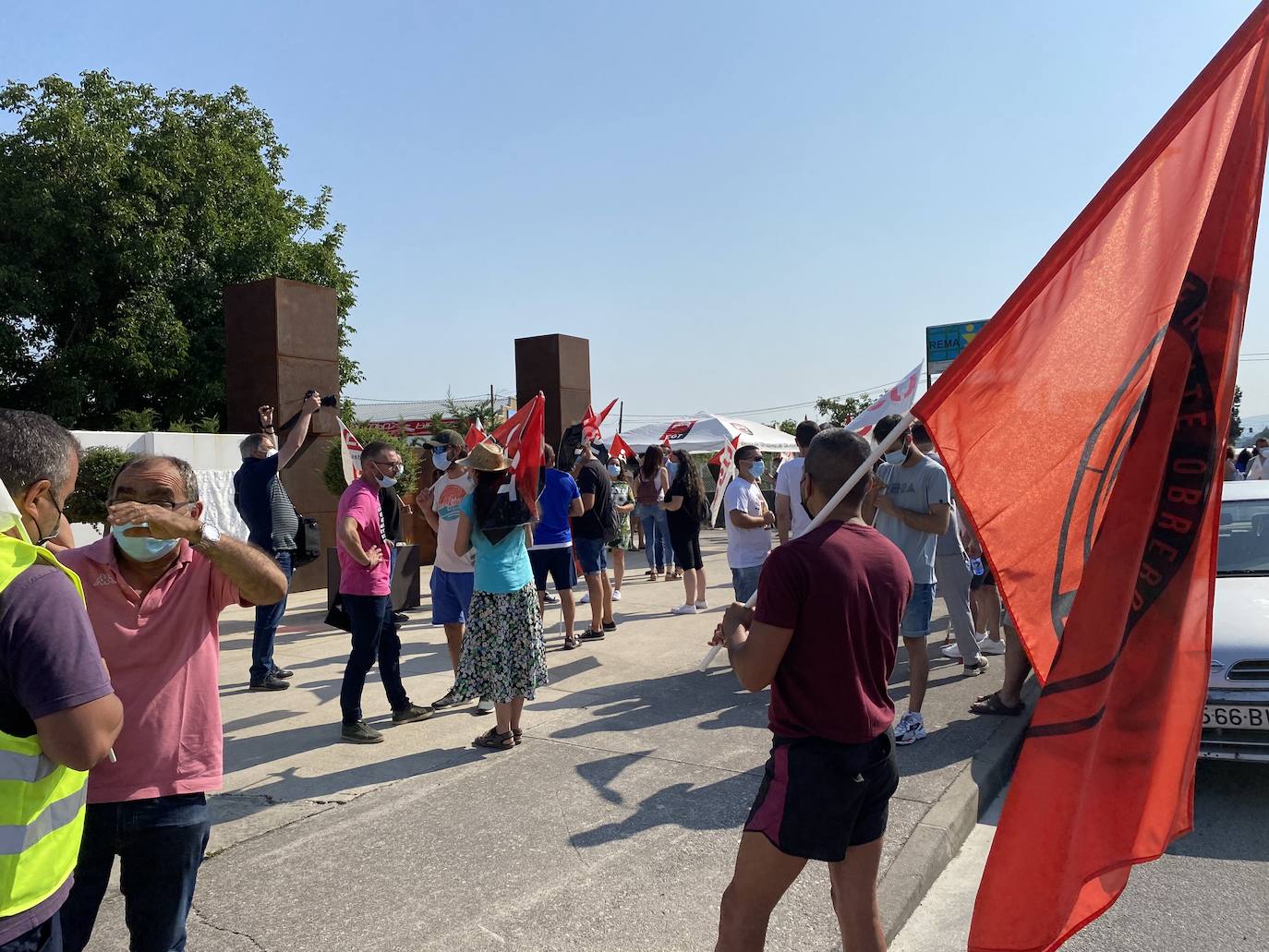 Fotos: Protesta de los trabajadores de LM