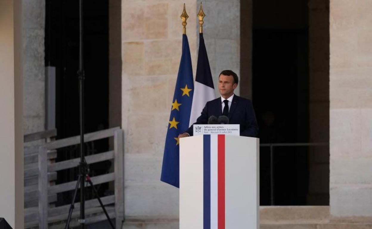 El presidente francés Emmanuel Macron 