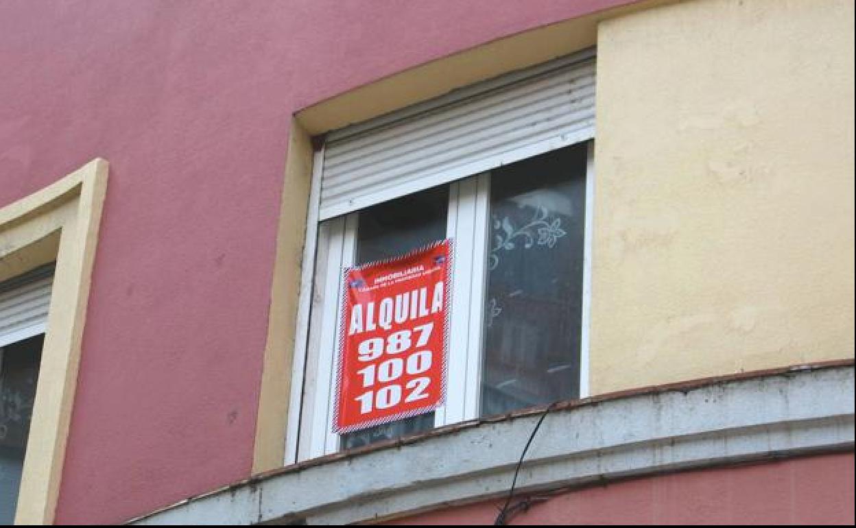 Imagen de una vivienda en alquiler en la capital leonesa.