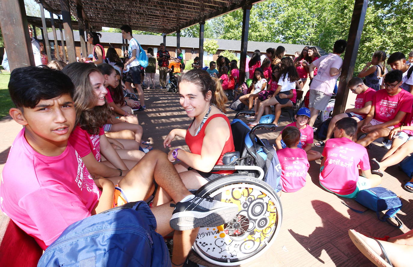 Inauguración del Campamento Aspaym en el albergue 'El Bosque de los Sueños'.