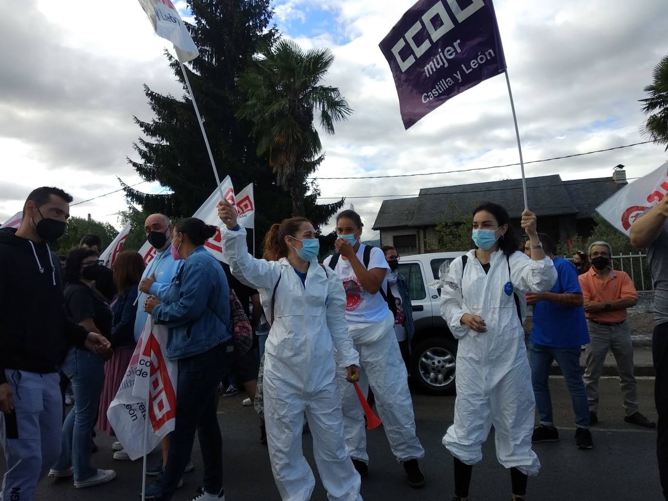 Fotos: Protestas de los trabajadores de LM en Ponferrada