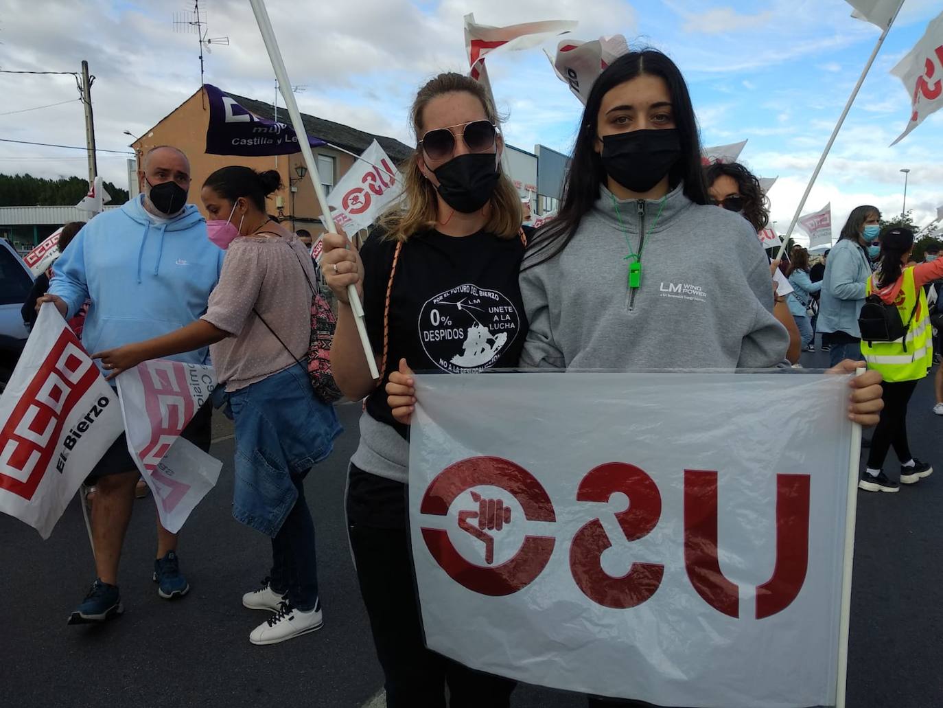 Fotos: Protestas de los trabajadores de LM en Ponferrada