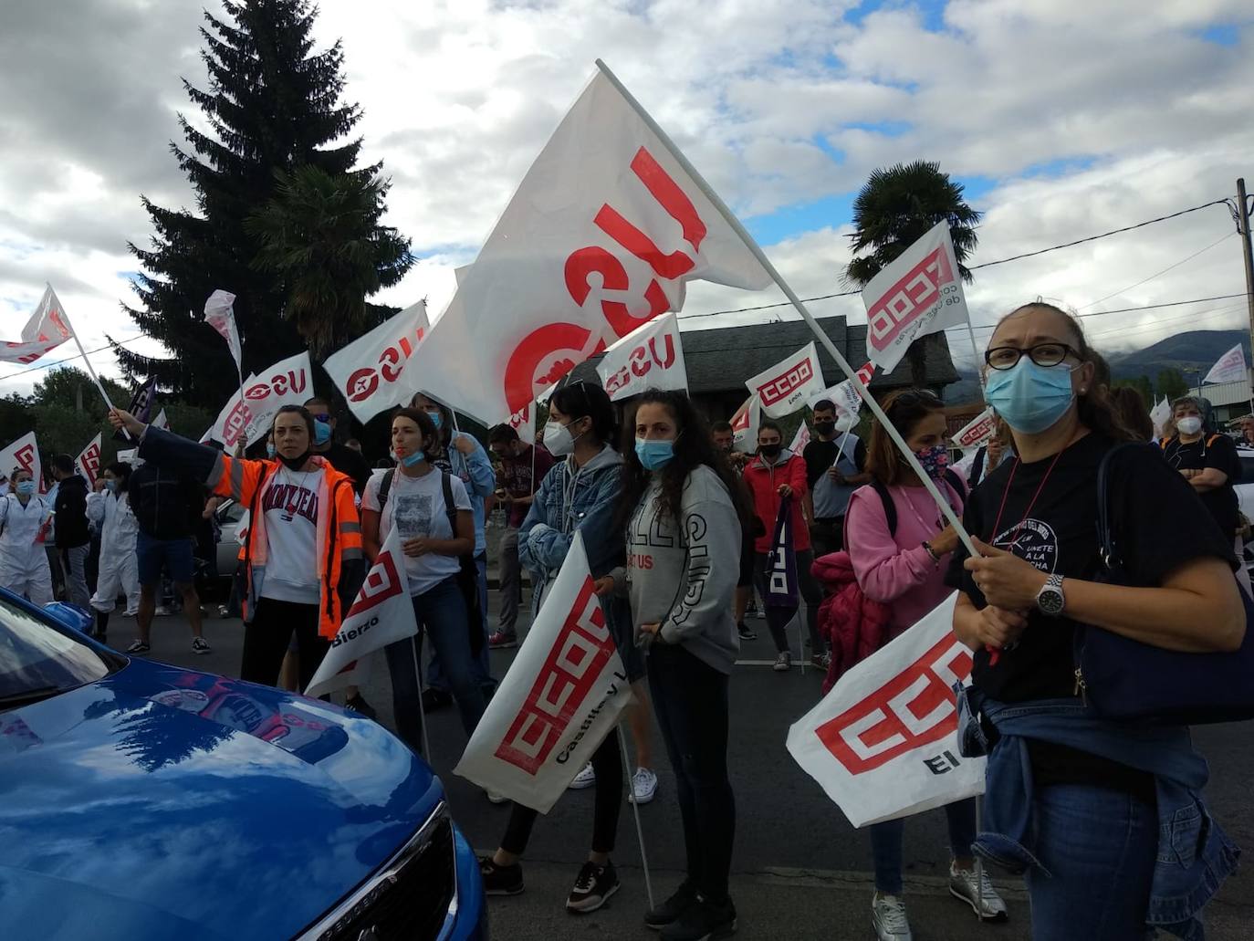 Fotos: Protestas de los trabajadores de LM en Ponferrada