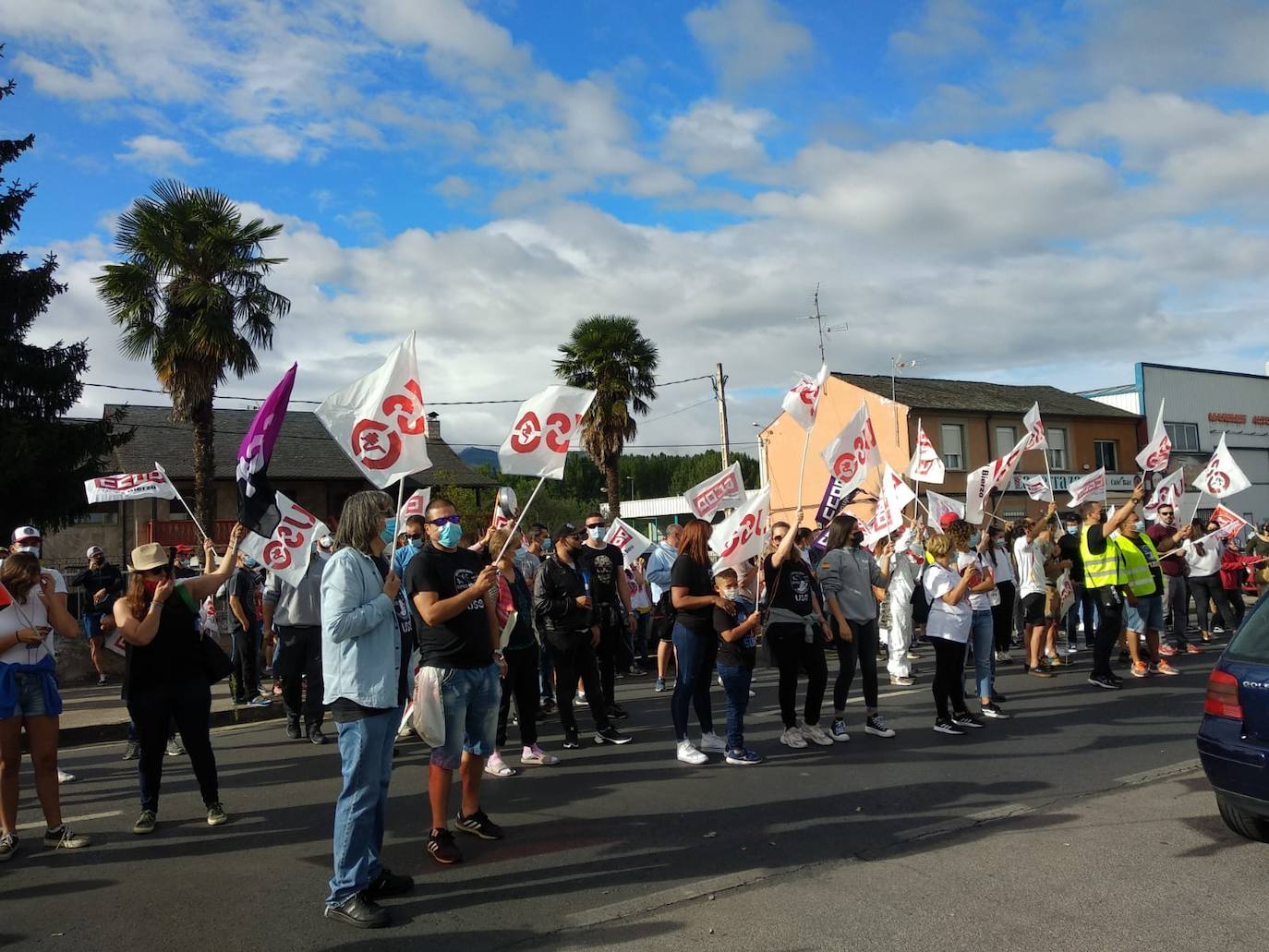 Fotos: Protestas de los trabajadores de LM en Ponferrada