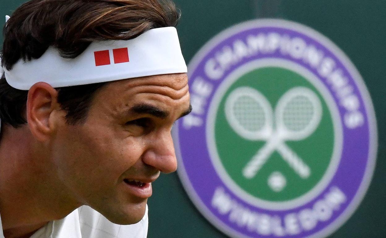 Roger Federer, durante el último torneo de Wimbledon.