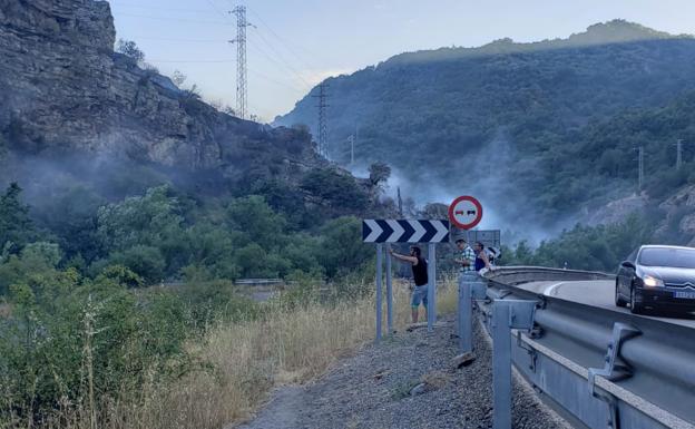 Galería. Así se encuentra la zona del incendio.