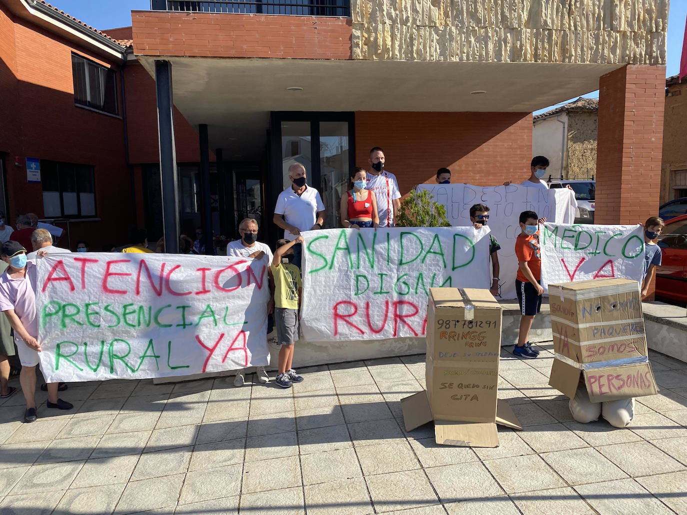 Manifestación en Joarilla de las Matas.