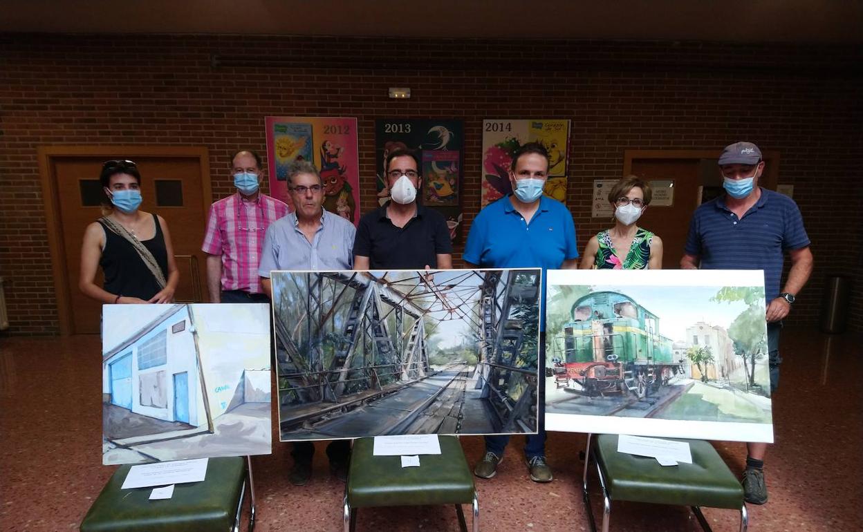 Las tres obras ganadoras del concurso.