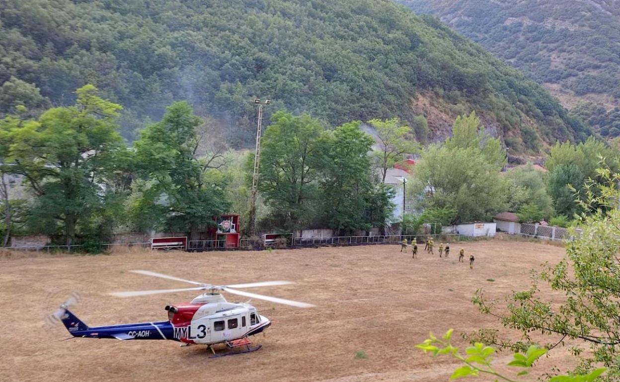 Incendio en Ciñera.