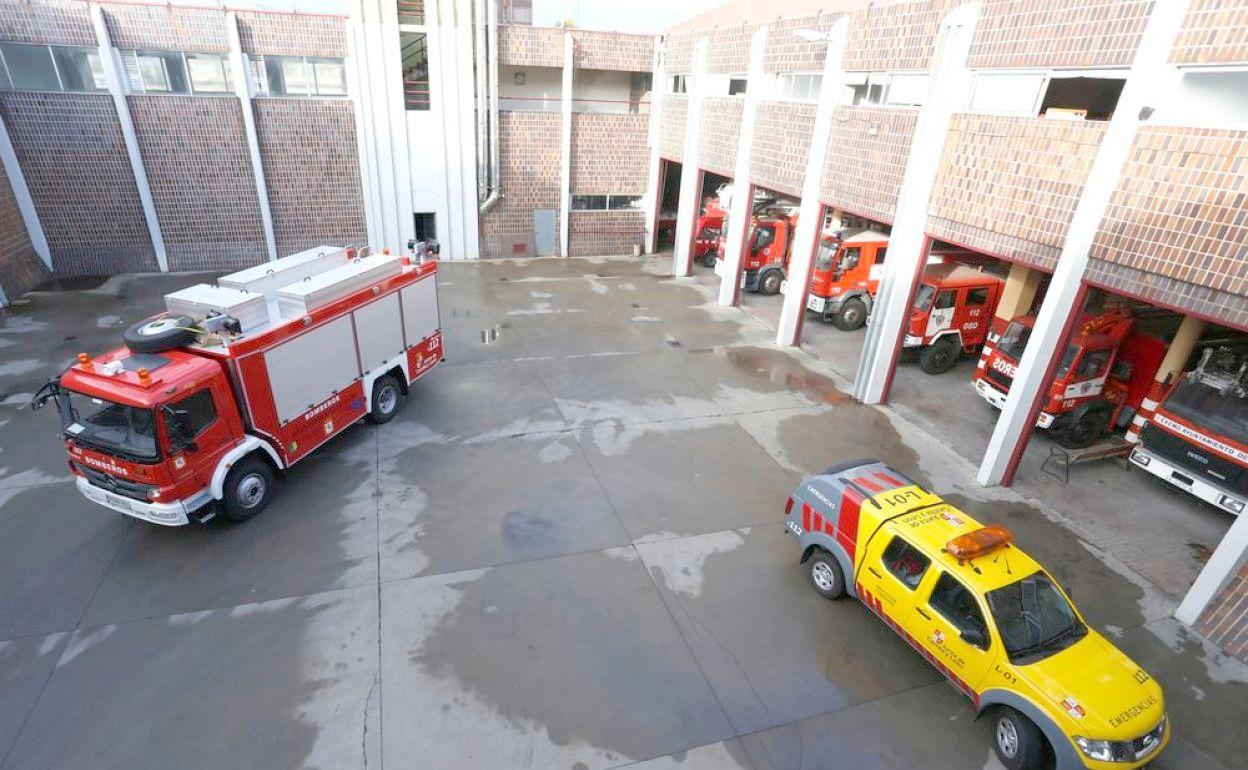 IMagen del Parque de Bomberos de León, donde se realizó el robo de madrugada. 