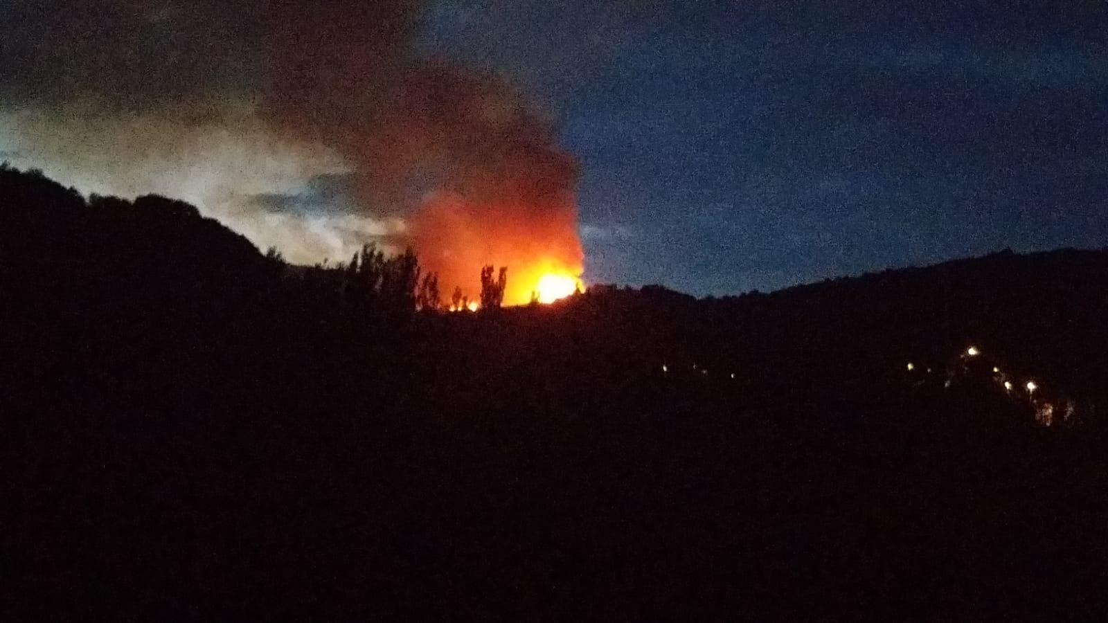 El fuego declarado en Serrilla ha sido catalogado de nivel 1.