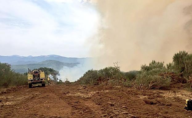 El incendio de Boca de Huérgano fue intencionado y ya está controlado