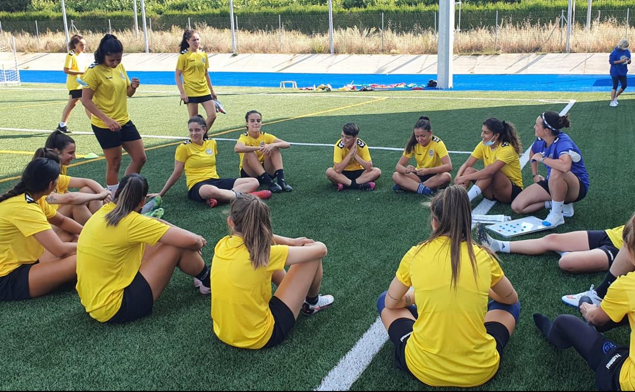 Las jugadoras del Olímpico de León, durante esta pretemporada.