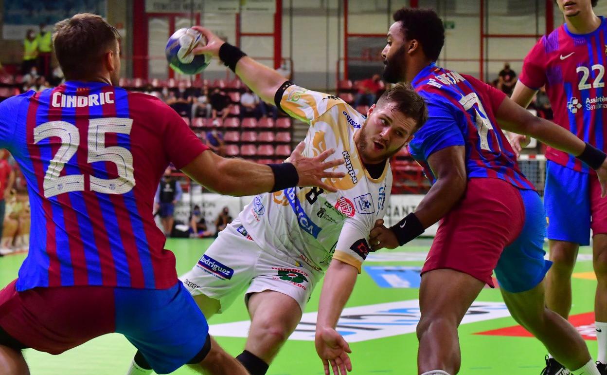 Virbauskas, en un lance del partido.