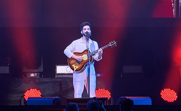 Camilo, durante su concierto en Madrid.