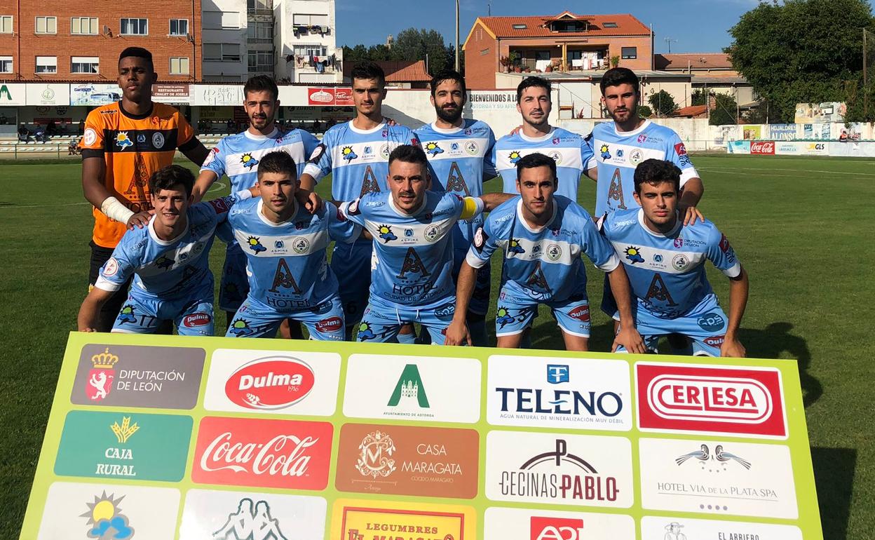 Once del Atlético Astorga el pasado fin de semana.