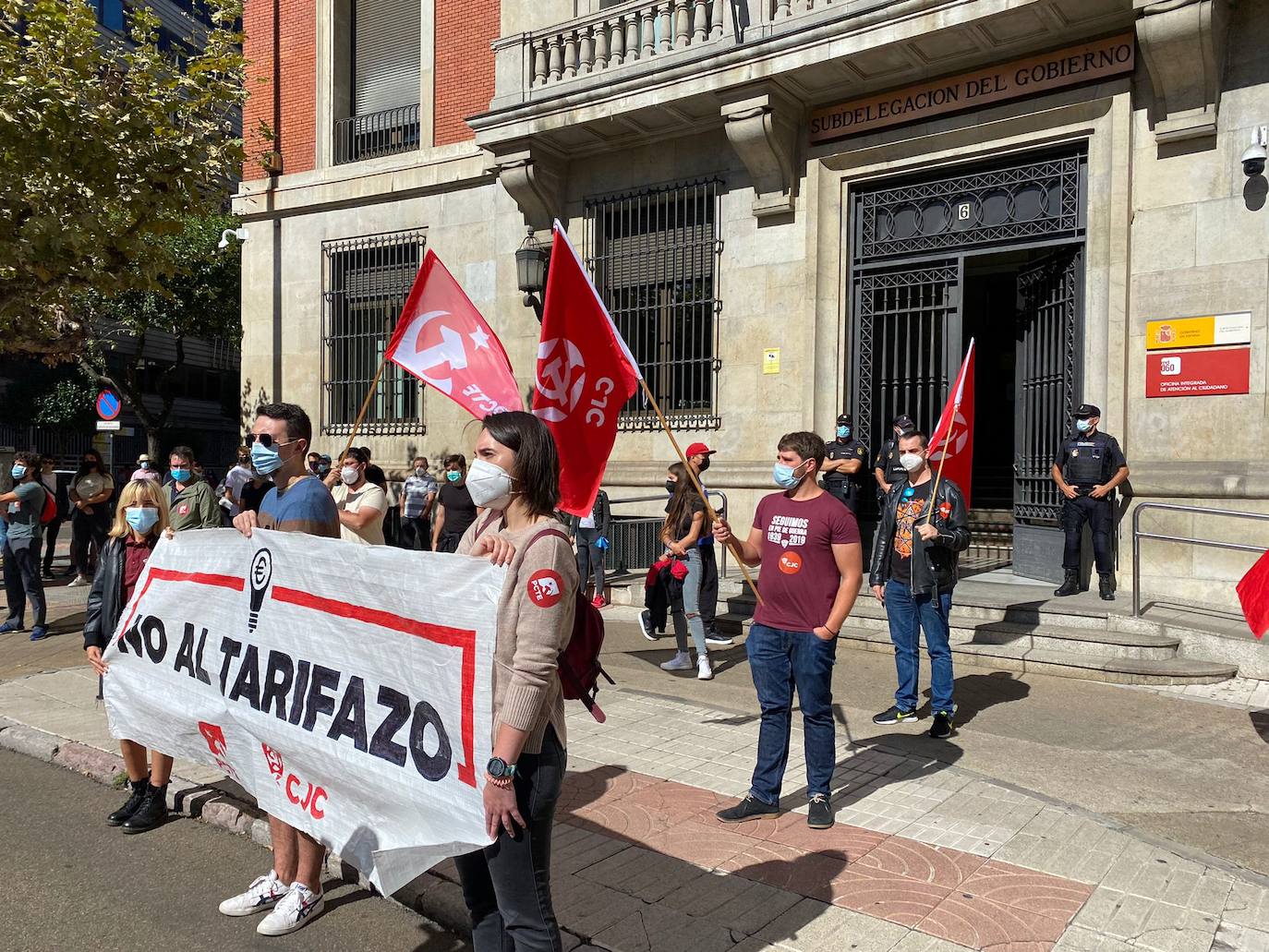 Concentración contra el tarifazo en León. 