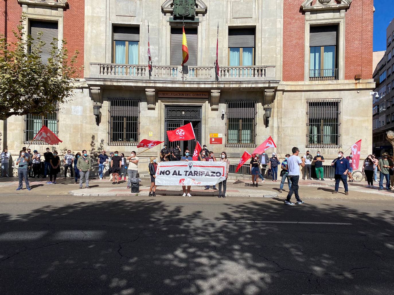 Concentración contra el tarifazo en León. 