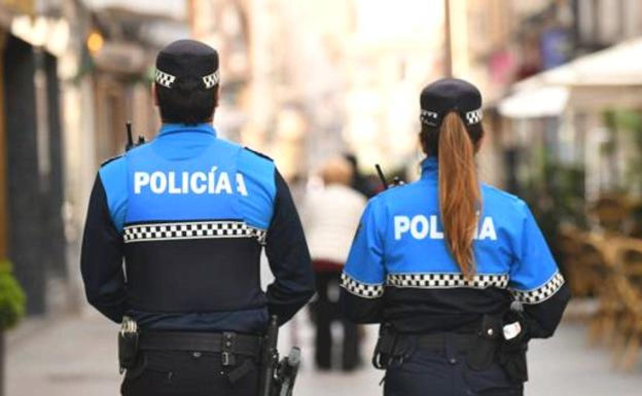 Agentes de la Policía Local de León.