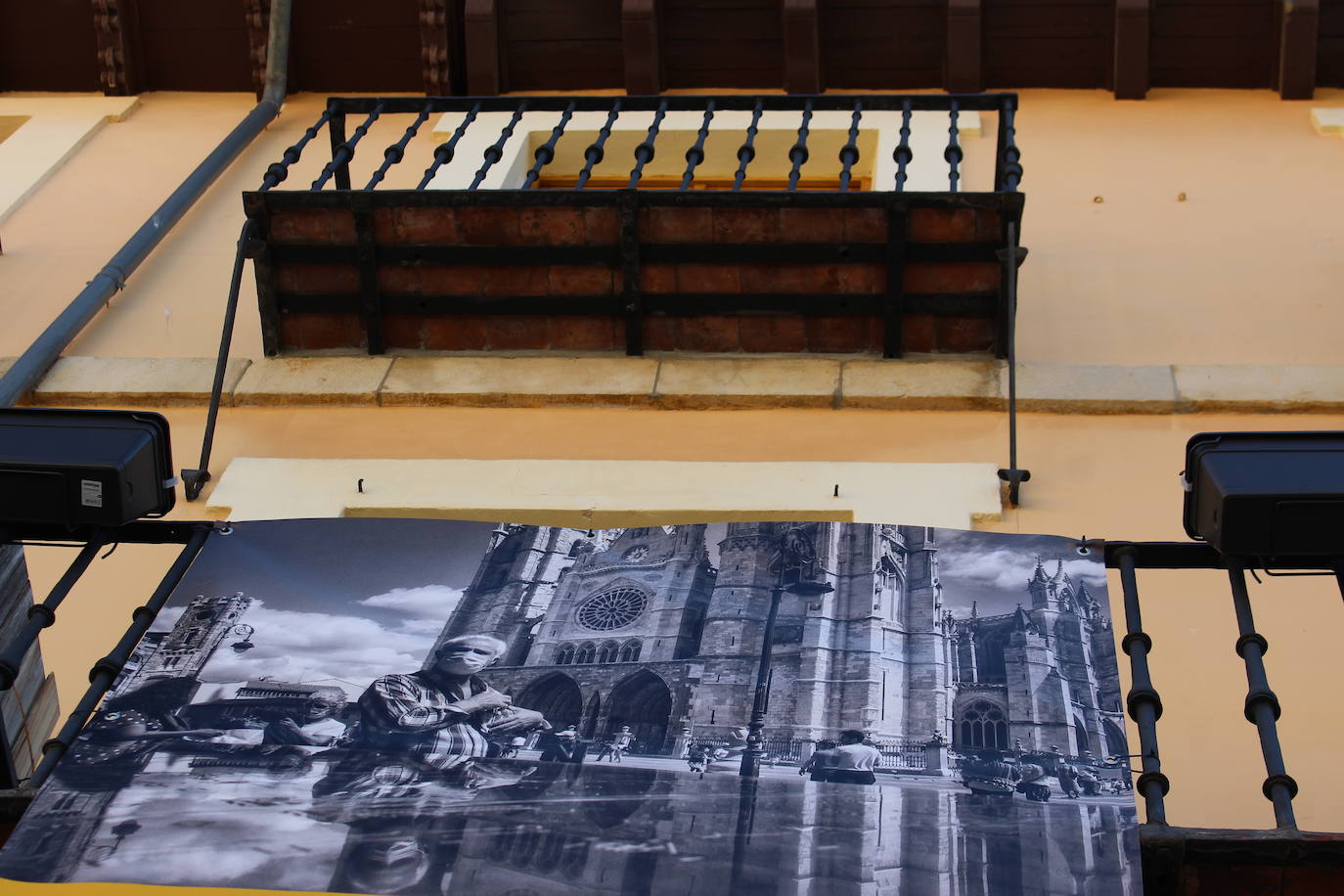 La colección se puede admirar en la Plaza Mayor durante los próximos dos meses.