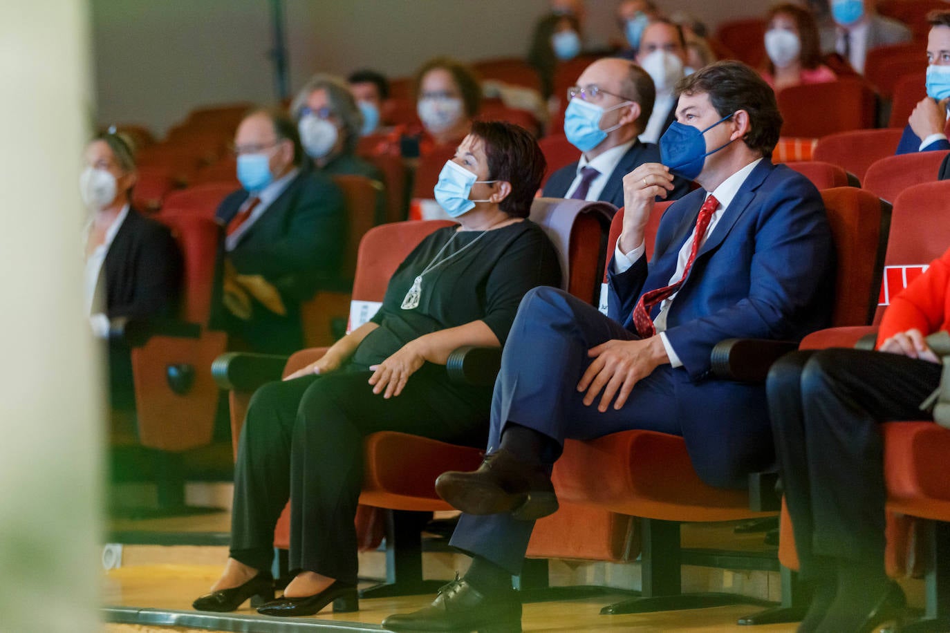 El presidente de la Junta de Castilla y León, Alfonso Fernández Mañueco, inaugura el curso 2021-2022 de las enseñanzas escolares no universitarias de Castilla y León.