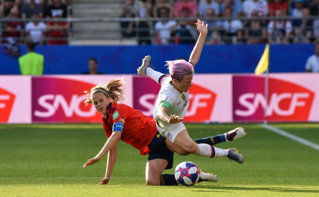 Duelo entre España y Estados Unidos correspondiente al último Mundial femenino. 