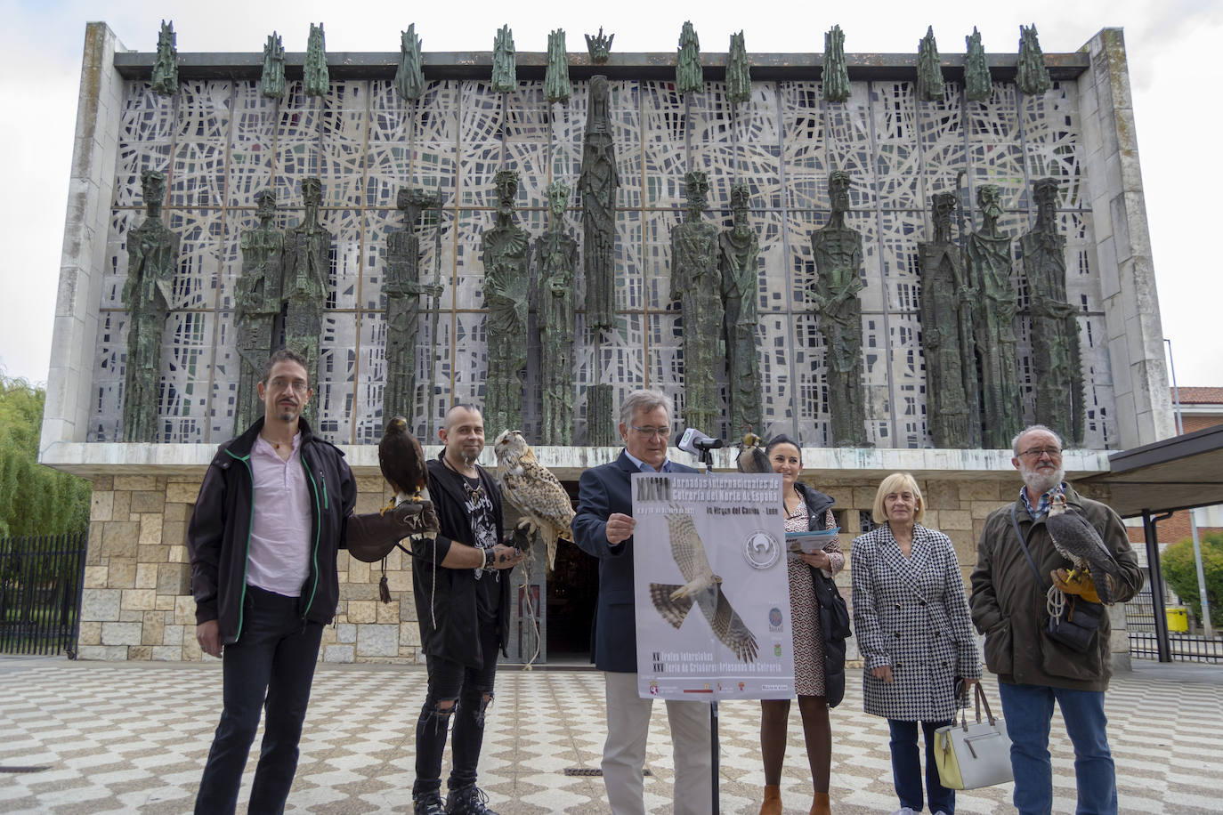 Imagen de la presentación de las Jornadas Internacionales de Cetrería del Norte de España.