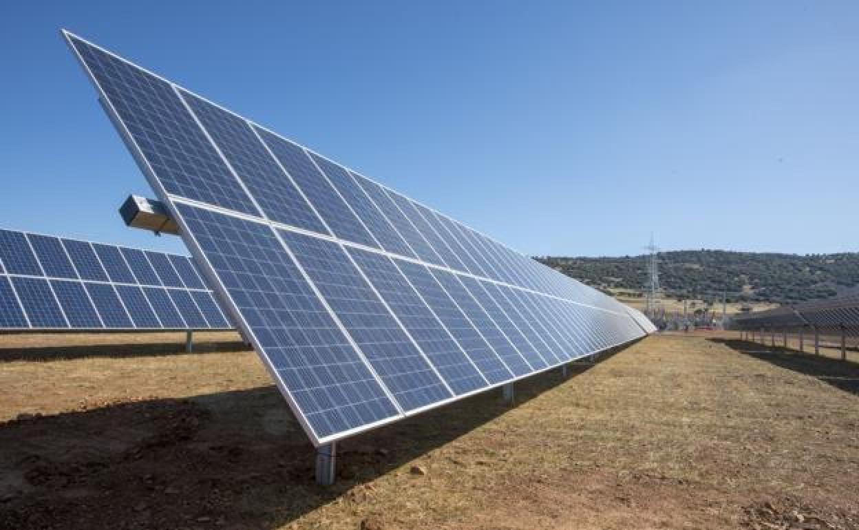 Parque fotovoltaico en la provincia.