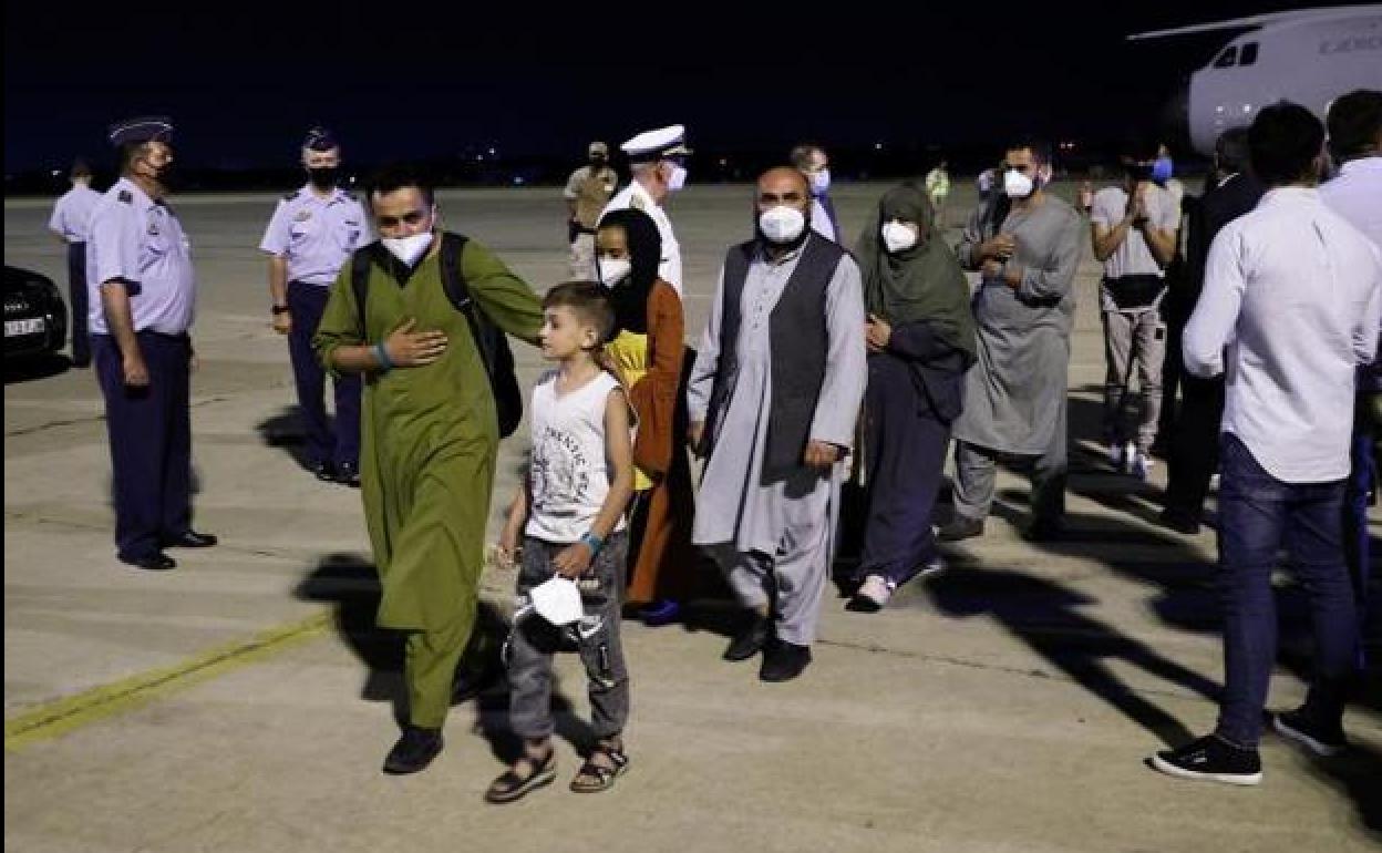 Llegada de afganos el pasado 19 de agosto a España-