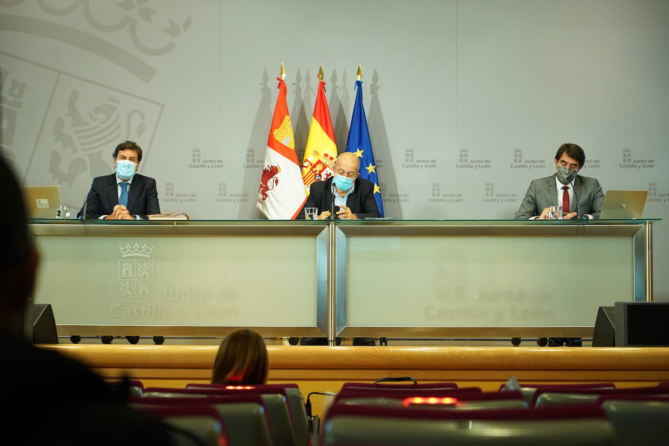 El vicepresidente, portavoz y consejero de Transparencia, Ordenación del Territorio y Acción Exterior, Francisco Igea, comparece en rueda de prensa posterior al Consejo de Gobierno.