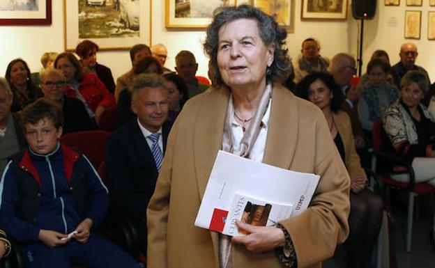 Rosa Navarro, el pasado año, en el Ateneo Jovellanos, en Gijón. 