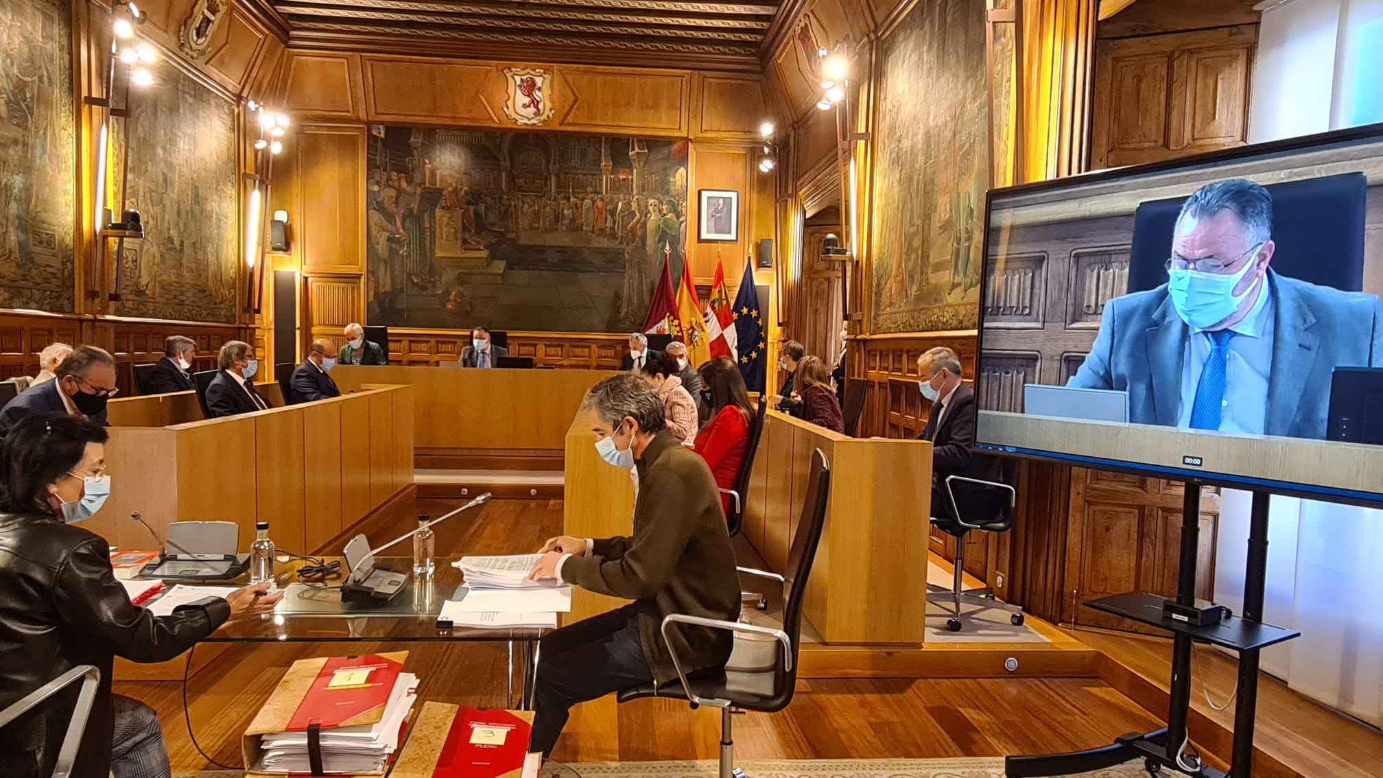 Sesión plenaria de octubre en el Palacio de los Guzmanes.